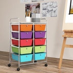 GOFLAME 10-Drawer Rolling Storage Cart, Art Craft Storage Organizer on Wheels - Image 2
