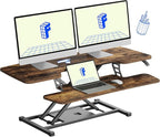 FLEXISPOT FLXISPOT 42-inch Standing Desk Converter, Sit to Stand Dual Monitor by FlexiSpot