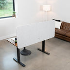 VIVO Clamp-on/Screw-on 60 x 24 inch Privacy Panel, Sound Absorbing Cubicle Desk - Image 2