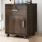 Cabinet File Cabinet Office File Cabinet, a wooden drawer with one door, storage cabinet, filing cabinet with lock, storage wheel, small sliding side cabinet Archivad
