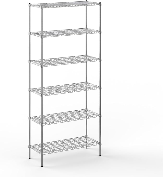 Regal Altair 18" Deep x 42" Wide x 96" Height Wire Shelving Kit | 6-Tier |NSF by Regal+Altair