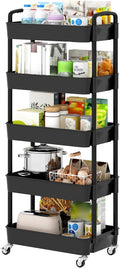 Sywhitta 5-Tier Plastic Rolling Utility Cart by haseverythingyouneed