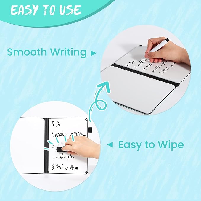 AGM Portable White Board Dry Erase, Double Sided Folding Whiteboards - Image 2