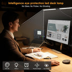 pzloz led desk lamp for office home, side view
