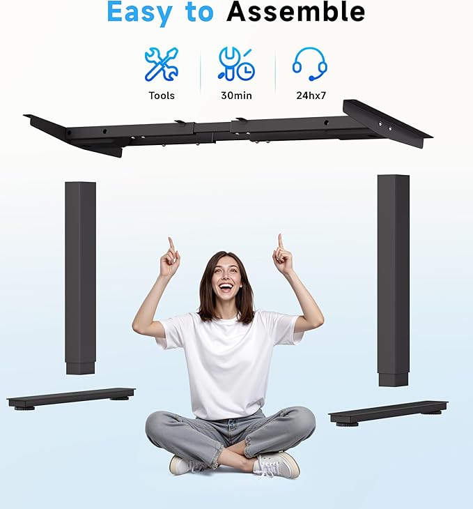 Electric Standing Desk Frame Dual Motor - Image 8