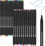 huesamhi 24 Fineliner Pens Set 0.4mm Ultra Fine Tip Drawing Markers by Unknown