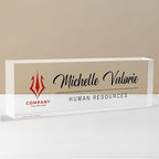 Personalized Name Plate for Desk, Custom Desk Name Plate, Acrylic Name Plate by EOBIBIFUN