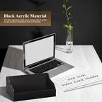 SHIQIKEJIPTY 5X8 Index Card Holder Acrylic Black Note Card Holder Index Card - Image 7