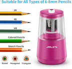 JARLINK Electric Pencil Sharpener, Heavy-Duty Helical Blade to Fast Sharpen - Image 4