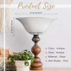 Huquary Lamp Glass Shades for Floor Lamp Elegant Cover Light Fixture Shade - Image 2