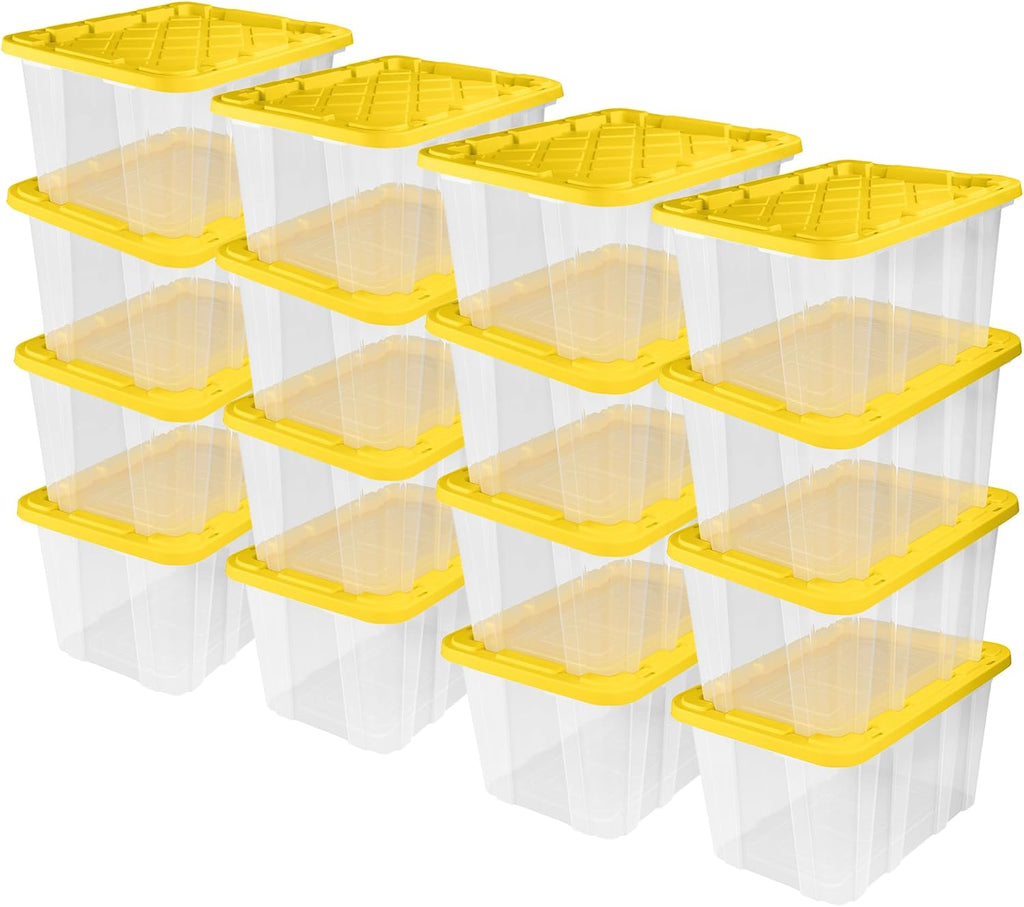 Sterilite 16-Pack Industrial Storage Box, 27 Gallon, and Office Organization