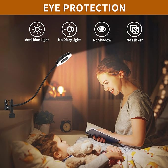iZELL Desk Lamp, LED Reading Light - Image 7