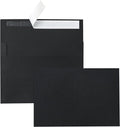 Silunkia Black Blank Note Cards and Envelopes 5 x 7 Heavyweight Flat Cardstock by Silunkia