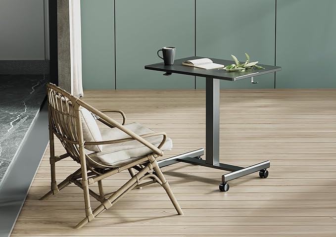 YDN Mobile Mobile Standing Desk, Adjustable Height Portable Laptop Desk - Image 8