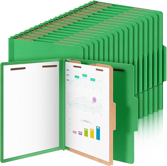 Skyygemm 36 Pcs Classification Folders Letter Size, 1 Divider Pressboard File by Skyygemm