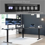 VIVO Electric Corner 84 x 63 inch L-Shaped Standing Desk, Memory Height - Image 5