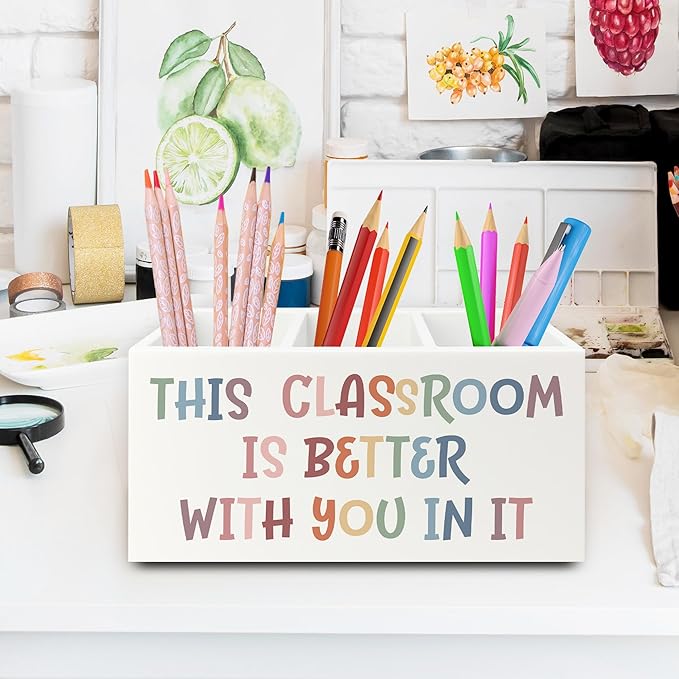 XPH Boho Classroom Pen Pencil Holder Organizer - Image 2