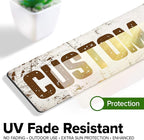 Custom Sign, Custom Street Sign, 11 Font Colors, 13 Font Styles, 4 Hole Options - Image 5