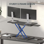 FLEXISPOT Standing Desk Converter 28" Wide Height Adjustable Sit Stand Riser - Image 7