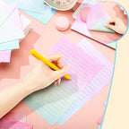 TaoBary 160 Pcs Stationery Paper Set 50 Double Sided Stationery Papers - Image 6