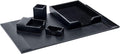 DACASSO Black Bonded Leather 5-Piece Desk Set by Dacasso