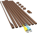 Yecaye Cord Hider, 113in Brown Cord Covers by Yecaye