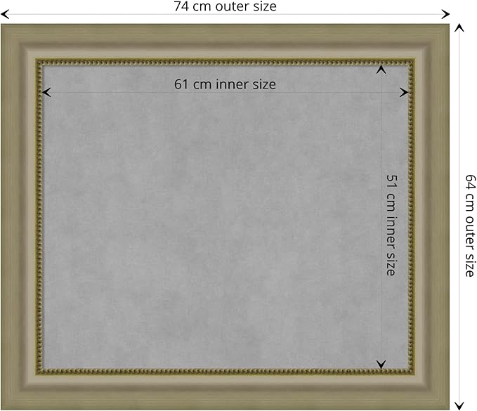 Amanti Art Silver Framed Magnetic Board 25x29 Medium Vision Board - Image 4