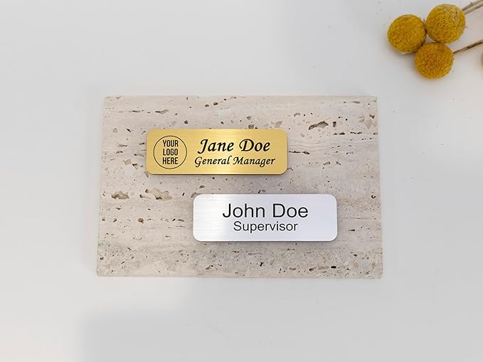 Custom Engraved ID Name Tag Badges Identification Personalized - Image 9