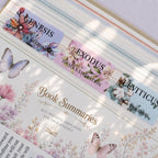 UPAFEXXI-Laminated Bible Tabs with Book Summaries(Floral) | Bible Tabs for Women and Men, Reposition Large Print Stickers, Easy to Read, Easy Navigation, Bible Study Supplies