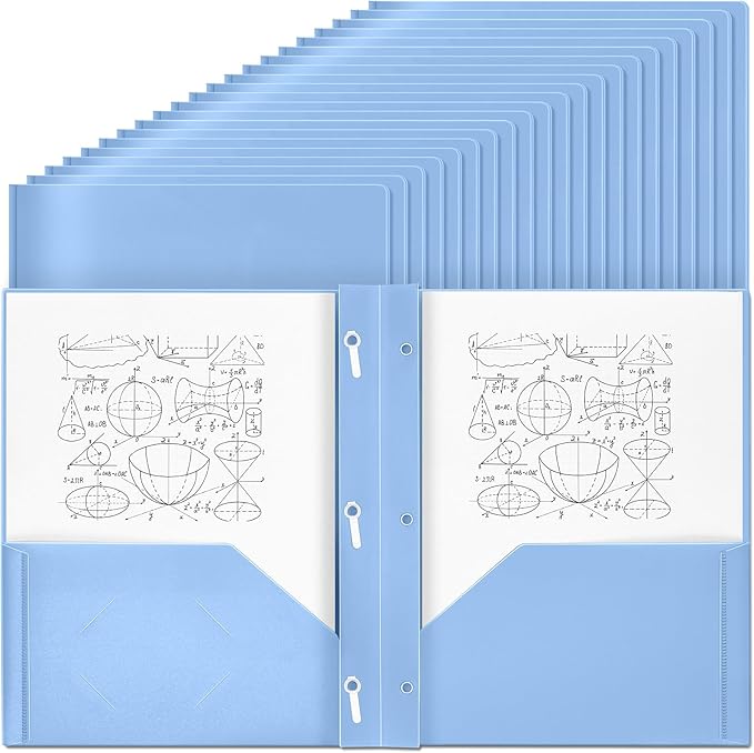 Lincia 100 Pcs Plastic Folders by Lincia