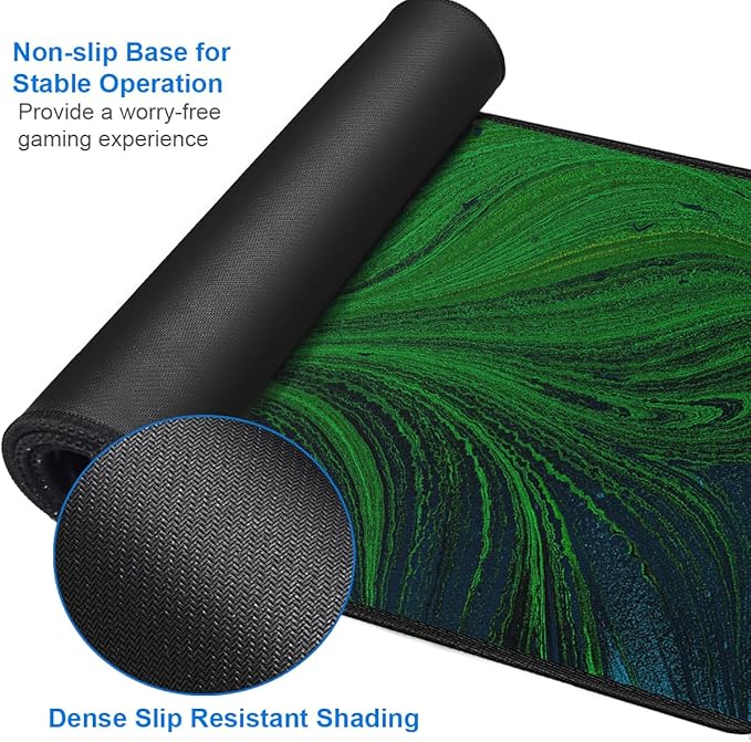 Large Mouse Pad, 31.5x15.7 inch Large Extended Computer Keyboard Mouse Mat - Image 4