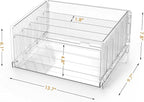 Cuukie File Sorter Organizer, 5 Sections Acrylic Letter Tray - Image 5
