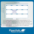 Sky Blue 12 Section Task, Objective and Goals Planning System Horizontal 24" - Image 4