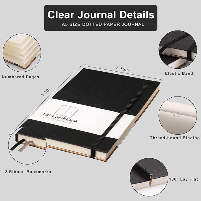 AHGXG Dotted Bullet Grid Journal 2 Pack - Image 4