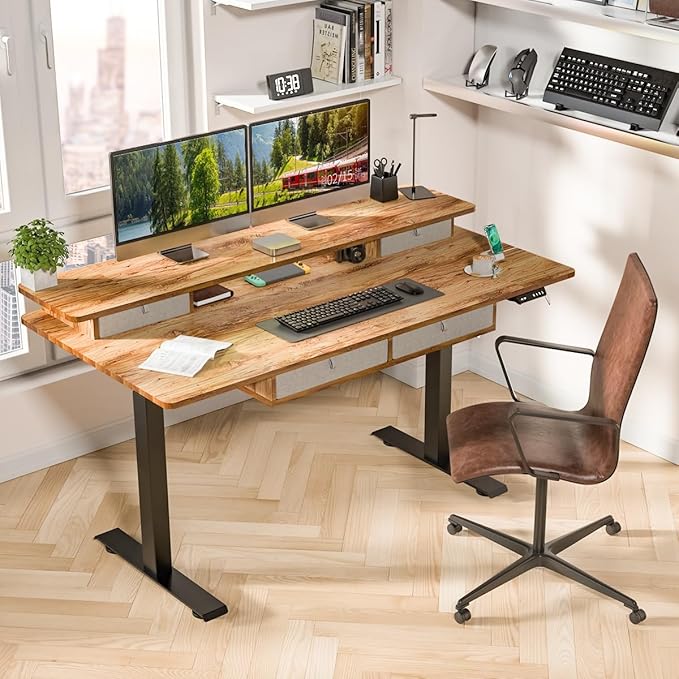 Kingant 63 x 30 Inch Electric Standing Desk - Image 2