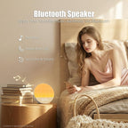 alarm clock sound machine sleeping, sunrise digital alarm on a desk or shelf