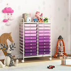Happygrill 20-Drawer Organizer Cart Tools, Mobile Utility Storage Cart - Image 7