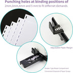 binditek binding machine, punch 12 sheets, 450 sheets, close-up detail