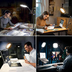 LitONES 2 Packs Led Desk Lamps for Home Office, 1200LM Dimmable Clamp-on - Image 3