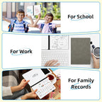 AGM Portable White Board Dry Erase Notebook, 8.4" x 6" Double Sided Folding - Image 8