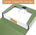 HUA JIE 2 Pack A4 Storage File Boxes Archives Case, 65mm Spine, Box File - Image 2