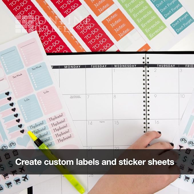 OnlineLabels 8.5" x 11" Full Sheet Sticker Paper – Permanent Adhesive - Image 6