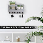 Lucundm Key Holder Wall Mount, Mail Holder - Image 6