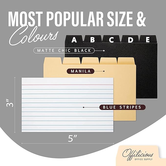 OFFILICIOUS Business Card Organizer 3x5 - Image 3