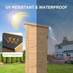 gizoon outdoor cabinet, waterproof roof, double lockable wooden, package contents