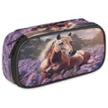 Pardick Pencil Case，Horse Lavender Big Capacity Pencil Pouch Coin Pouch by Pardick