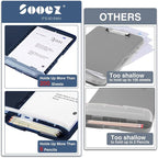 Sooez Clipboard with Storage, High Capacity Nursing Clip Board 8.5 x 11 with - Image 3
