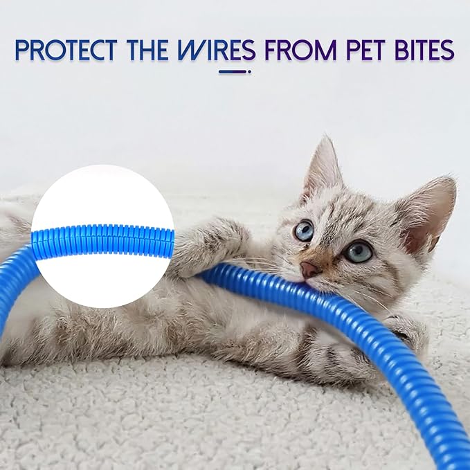 Split Wire Loom Tubing, 25ft Cord Protectors from Pets No Chew, Flexible Wire - Image 7