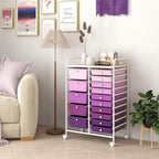LDAILY 15 Drawer Rolling Storage Cart, Rolling Cart - Image 8