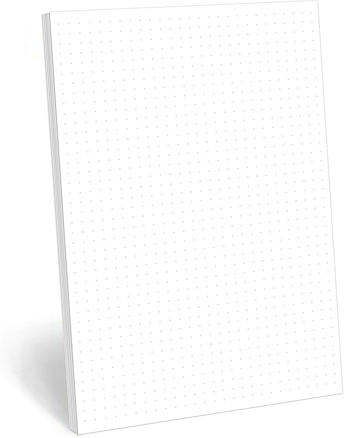 321Done Dot Grid Notepad – Dotted Graph Paper, Small – Made in USA – 50 Sheets by 321Done